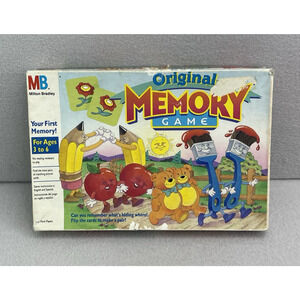 VTG 1990 Milton Bradley Original Memory Game Ages 3–6 Missing 4 Sets